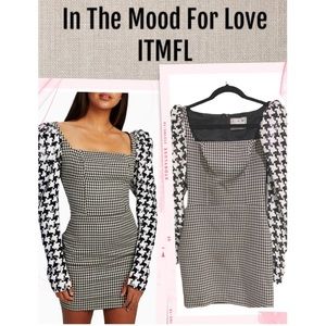 ITMFL Dress In The Mood For Love Dress Houndstooth Leonard Dress NWT Size XS